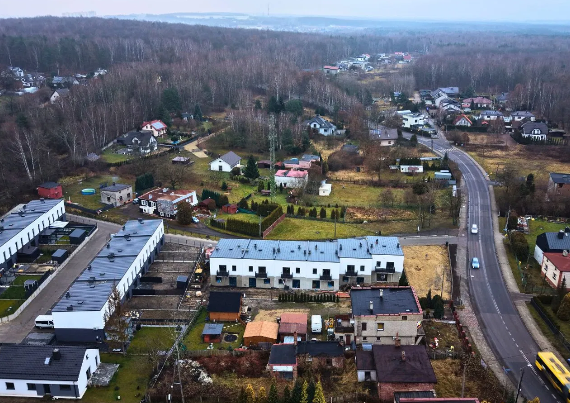 Przykład zabudowy jednorodzinnej